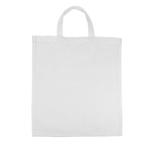 กระเป๋าผ้าแคนวาสสีขาวล้วน 5 ใบ แบบเปิดปิด - Product Image 4