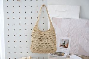 2026 New Summer Paper Woven <b>Bag</b> for Women, Hollowed-out <b>Large</b>-capacity Shoulder Tote <b>Bag</b> for <b>Beach</b> Vacation - Product Image 2