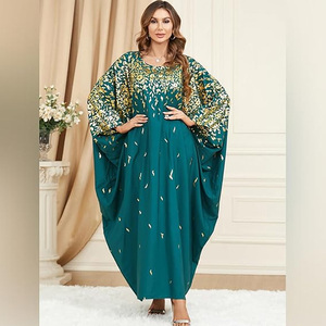 Abaya musulmane modeste de type le plus récent, prix de gros, pour femme, en deux pièces, en mousseline de soie, à manches longues, fabriquée au Pakistan pour adultes - Product Image 2
