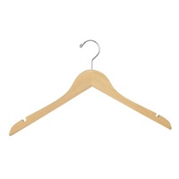 Cintre en bois élégant de qualité supérieure, intemporel, robuste et durable, à deux niveaux pour magasin de vêtements et garde-robe