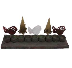 Cinco portavelas de Metal hechas a mano con acabado verde, logotipo personalizado para Interior, vacaciones, hogar, decoración de Navidad, suministros para fiestas, venta al por mayor - Product Image 5