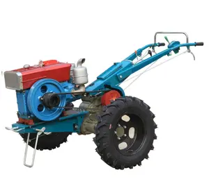 Walking Traktor 15 PS Zweirad Farm Walking Traktor Mini Traktor Für die Landwirtschaft mit Mini Anhänger