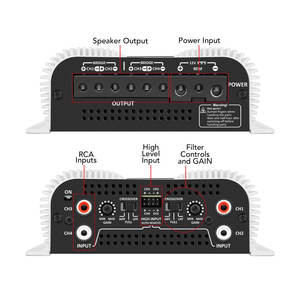 Taramps DS 440x4 440 Watts RMS 4 canaux 2 Ohms amplificateur multicanal numérique Crossover HPF LPF Pass Bridgedable Car Audio Show - Product Image 4
