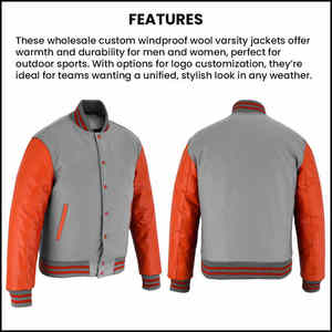 Veste d'université de baseball vintage pour hommes 100% laine avec logo brodé en chenille personnalisé motif de style de rue - Product Image 4