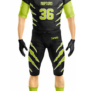 Ensemble d'uniformes de football américain à manches courtes respirant de grande taille imprimé par transfert de chaleur - Product Image 5