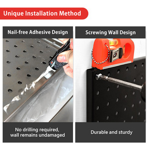 Panel de Herramientas de Acero Inoxidable para Montaje en Pared, Forma Rectangular, para Almacenamiento en el Hogar, Gran Venta - Product Image 5