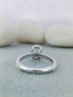 Bague de fiançailles en or D'VINS JEWELS, style classique et populaire, diamant ovale taille brillant 2 carats VVS, cultivé en laboratoire, pour anniversaire