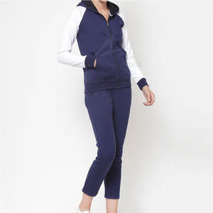 Vêtements de jogging à motif solide léger de qualité supérieure pour femmes ensembles de haut de transpiration d'hiver-Vêtements en gros - Product Image 6