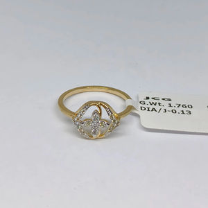 Anillos de diamantes de cóctel de oro rosa para damas elegantes Diseño de moda elegante - Product Image 1