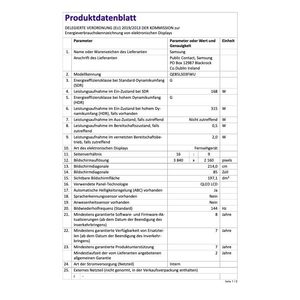 85 Inch QLED AI Smart TV with Modern Slim Picture Frame Design 4K <b>Display</b> Screen Single Contion <b>Cable</b> - Product Image 2