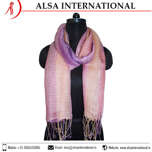 Bufandas de lino 100% de diseño personalizado de alta calidad para el invierno disponibles a precios competitivos del exportador indio - Product Image 2