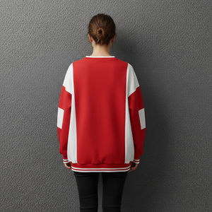 Sweat à capuche pour femme en mélange polyester/coton de haute qualité, logo imprimé sur le devant, anti-froissement, respirant, hiver - Product Image 5