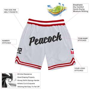 Pantalones cortos de malla de sublimación para hombres de gimnasio de doble capa de alta calidad al por mayor 100% poliéster baloncesto 5 pulgadas pantalones cortos de malla personalizados - Product Image 3