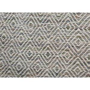 พรมลายเรขาคณิต Abrash ADWV-13047 ทำจากขนสัตว์และใยวิสโคส สีเขียว สำหรับใช้ในบ้าน - Product Image 3