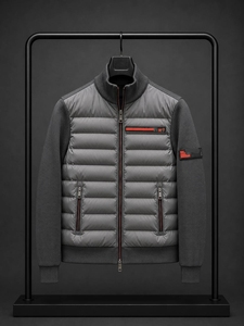 Blouson matelassé hybride de luxe pour homme – Manteau bomber d'hiver thermique à quart de zip, décontracté, imperméable, coupe-vent et chaud pour l'extérieur - Product Image 3