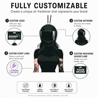 Diffuseur de parfum en papier coton haute densité pour casque de moto personnalisé, feuille désodorisante longue durée pour cadeau promotionnel