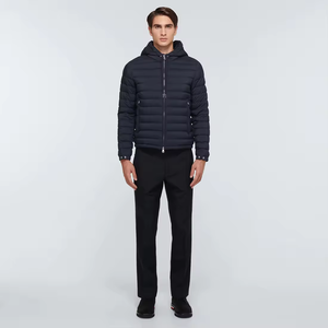 Veste chauffante à capuche sur mesure OEM 2025, manteau rembourré gonflé, veste d'hiver noire pour homme, veste gonflée personnalisée pour homme, livraison DDP - Product Image 2