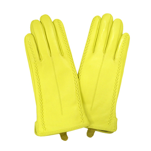 Gants de jardinage longs pour dames à l'épreuve des épines à la main Meilleurs vendeurs Floral pour les gants de travail en cuir rose Jaune ou personnalisé 001 - Product Image 4