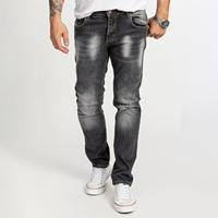 Jeans en denim droit pour homme, style streetwear vintage Y2K - Écologiques et respirants, élégants et confortables, pour le travail, les voyages et les occasions décontractées