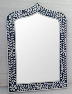 Espejo de pared con marco de incrustaciones de hueso de la mejor calidad, espejo de pared tradicional con incrustaciones de hueso para decoración del hogar, incrustaciones de hueso de HF CRAFTS - Product Image 4