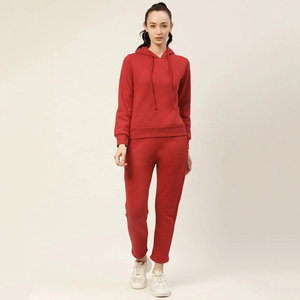 Conjuntos Deportivos de Dos Piezas para Mujer, Sudadera con Capucha y Pantalones de Chándal de Algodón Suave, Transpirables, con Bordado Lavado Ácido de Alta Calidad y Logotipo Personalizado - Product Image 1