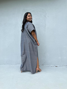 Cotton Long <b>Kaftan</b> One Size Fits Most Comfortable Cotton <b>Kaftan</b> Dress Long Dress Everyday Wear Dress At Wholesale Price - Product Image 3