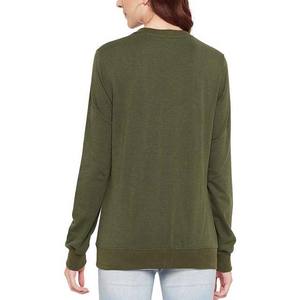 High Quality Women Sweatshirts For Casual Winter Wear Digital Printing Low Price Design Women's Sweatshirts Green Color <b>Crewneck</b> - Product Image 4