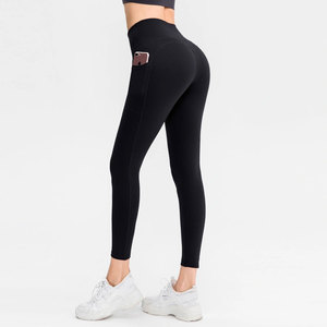 Women <b>leggings</b> with custom logo OEM breathable stretch fabric ideal for fitness branding promotional events and gifting - Product Image 4