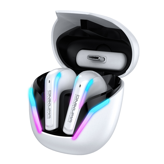ONIKUMA T27 Factory Direct Sale TWS Gaming Earphone Long Battery Life  Earbuds Wireless Bluetooth Earbuds With LED Display
