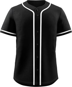 Camisetas de béisbol y sóftbol para adultos personalizables de fábrica directa, estilo informal, diseño único, botón transpirable, camiseta de béisbol - Product Image 1
