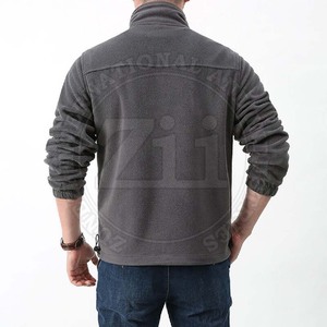 High Quality Men's Winter Polar Fleece Jacket <b>Stand</b> Collar Reversible Design Eco-Friendly Durable Lightweight Breathable - Product Image 3