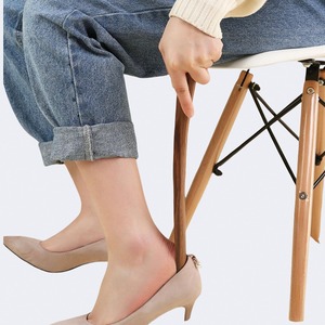 แตรรองเท้าไม้ยาวพร้อมวัสดุโลหะสำหรับใช้ในครัวเรือนและโรงแรม - Product Image 2