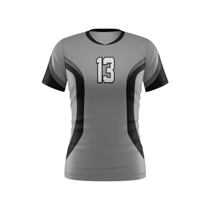 Maillot de volleyball haute performance avec coupe athlétique en polyester à séchage rapide et coutures renforcées créées pour les professionnels - Product Image 1