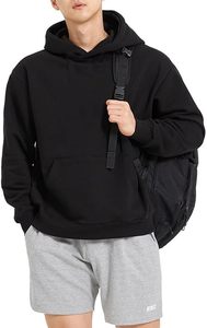 Sweat à capuche oversize personnalisable en molleton 100 % coton pour homme, épaules tombantes, couleur unie, décontracté, hiver, écologique, respirant, vente en gros - Product Image 3
