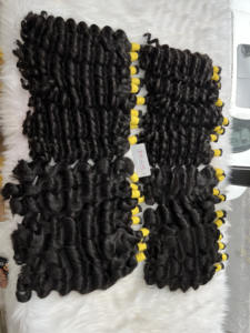 Extensiones de Cabello Humano Vietnamita 100% Natural, Estilo Liso Sedoso y Ondulado, Cabello Remy de Doble Trama a Máquina, 100g, Extensiones a Granel - Product Image 6