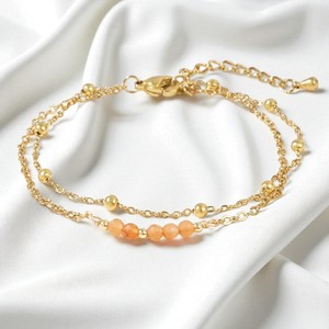 Bracelet de perles de pierres précieuses double couche-Bracelet en argent 925-Bracelet pour femme en gros - Product Image 4