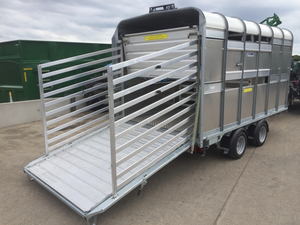 Remolque para ganado de 12 pies |   Remolque para Ganado de Alta Capacidad, 12 pies x 6 pies, para Uso Agrícola, Remolque Trasero de Transporte Resistente y Fuerte - Product Image 6