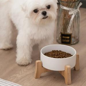 Wood pet <b>bowl</b> holder with customizable sizes handcrafted wooden <b>raised</b> feeder <b>stand</b> for <b>dog</b> & cat feed <b>bowls</b> - Product Image 3