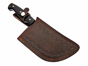 Cuchillo de Cocina de Acero de Damasco con Mango de Cuerno de Búfalo, Cuchillo de Corte de Acero al Carbono para Uso en la Cocina - Product Image 5