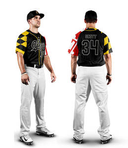 Ensemble d'uniformes de baseball personnalisés en usine avec maillot et pantalon évacuant l'humidité conçus pour la pratique et le jeu compétitif - Product Image 5