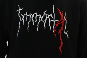 เสื้อสวมหัวทรงหลวมมีฮู้ดสำหรับผู้ชายเสื้อฮู้ดปักลายสีทึบ100% ใหม่ทันสมัยคุณภาพพรีเมี่ยม - Product Image 3