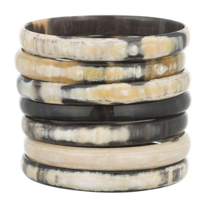 Bracelet en corne de buffle robuste pour un accessoire de mode durable, bracelet en corne de bœuf avec accent personnalisé pour bijoux unisexe - Product Image 2