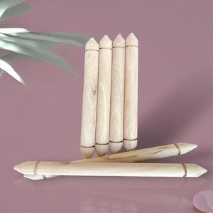 Varillas de desplazamiento de madera en blanco Vintage para exhibir invitaciones, elegantes varillas de desplazamiento de papel de madera para exhibiciones elegantes - Product Image 2