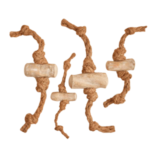 Juguete Masticable para Perros de Madera de Café y Cuerda de Coco para un Juego Ecológico - Product Image 3