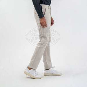 Pantalones Chino Ligeros de Lona No Tejida para Hombre, con Botones, Corte Recto, de Algodón, Resistentes al Viento, con Bolsillos Teñidos, Ideales para Oficina y Salidas - Product Image 3