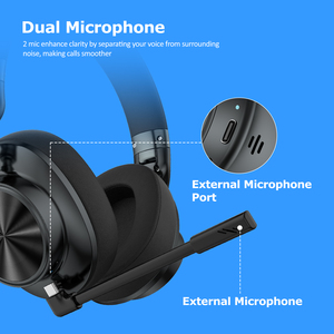 <strong>Custom</strong> Over-Ear Wired and Wireless Gaming Headphone <strong>Headset</strong> Noise Cancelling with Microphone for <strong>Aviation</strong> &amp; Mobile Phone Use - Product Image 4