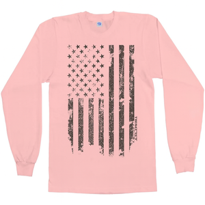 XD2 conçoit sur mesure le drapeau américain T-shirt à manches longues unisexe décontracté Streetwear coton T-shirt à col rond - Product Image 1