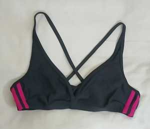 Ensemble de bikini personnalisable avec micro-soutien-gorge, motifs à carreaux, fruits, animaux et unis, décorations en strass et dentelle, logo sur la taille avant - Product Image 1