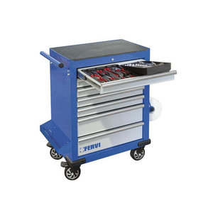 Carrito de Herramientas Resistente de Acero y Hierro con Cajones para Taller o Garaje, Personalizable, con Soporte OEM - Product Image 1
