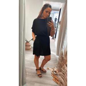 Women's Casual Loose Fit Eco-Friendly Washable Maxi Shift <b>Dress</b> Short Sleeve Natural <b>Waist</b> <b>with</b> Pockets - Product Image 4